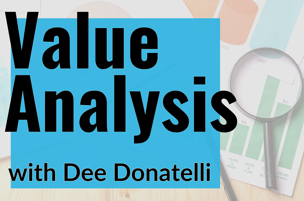 Dee Donatelli Supplier Insights Value Analysis